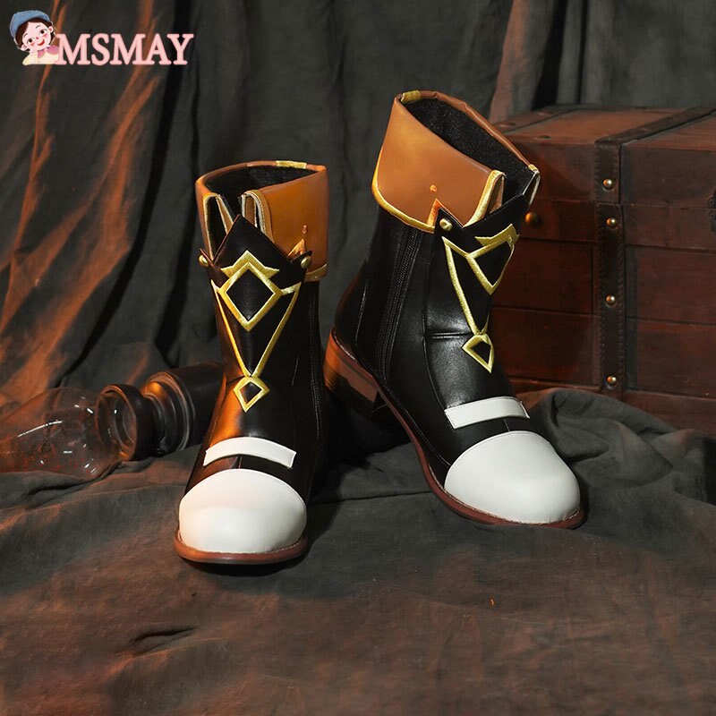 MsMay Game Genshin Impact Bennett Cosplay Shoes Christmas New Year Cosplay Shoes Accessories